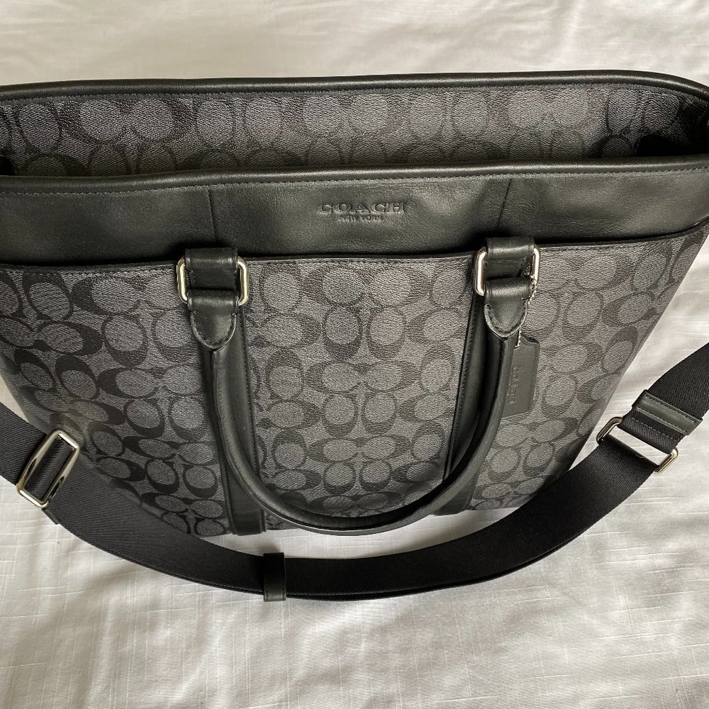 Coach Black and Gray Shoulder Bag